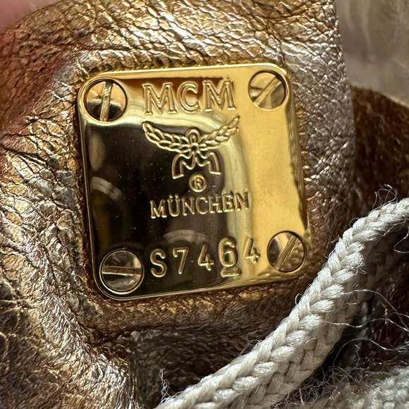 MCM 24K Gold Wedge Sneakers - Picture 11 of 16
